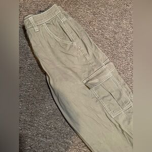 Womens Olive Cargo Pants